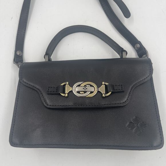 Patricia Nash Handbags - Patricia Nash Porcili Black Leather Crossbody Purse Top Handle